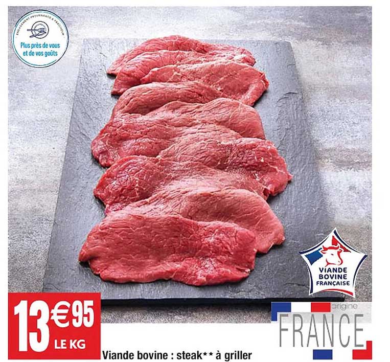 Viande Bovine : Steak**à Griller