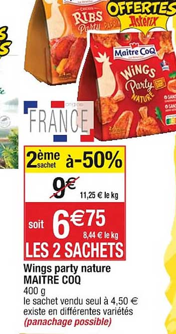 wings party nature maître coq