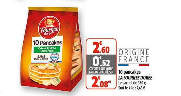 10 pancakes la fournée dorée
