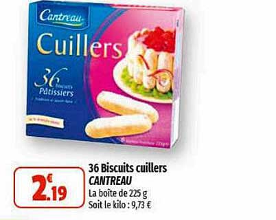 36 biscuits cuillers cantreau