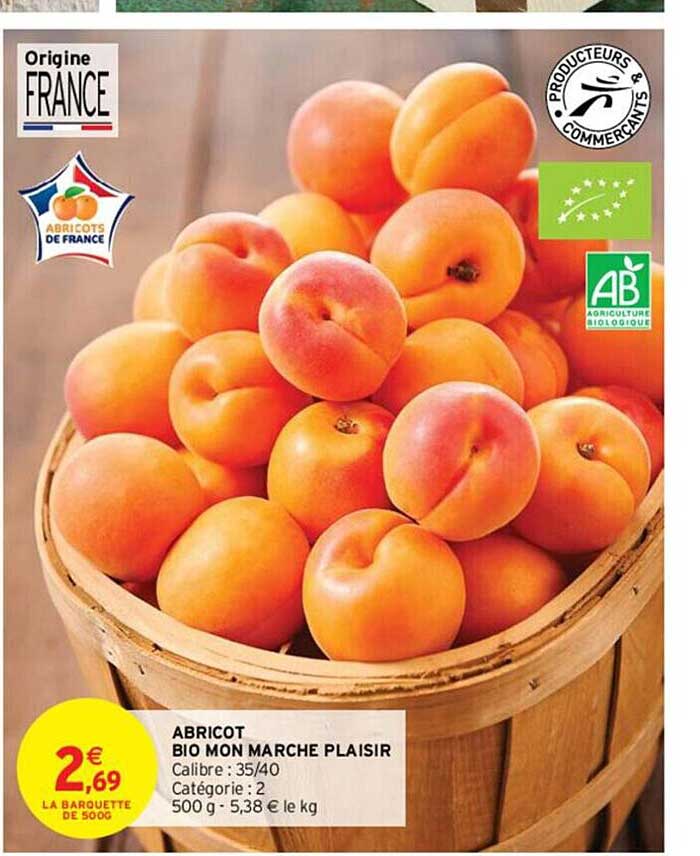 abricot bio mon marché plaisir