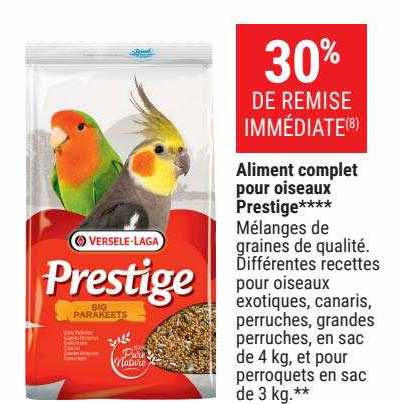 aliment complet pour oiseaux prestige