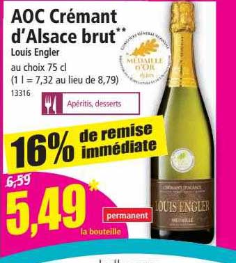 aoc crémant d'alsace brut louis engler