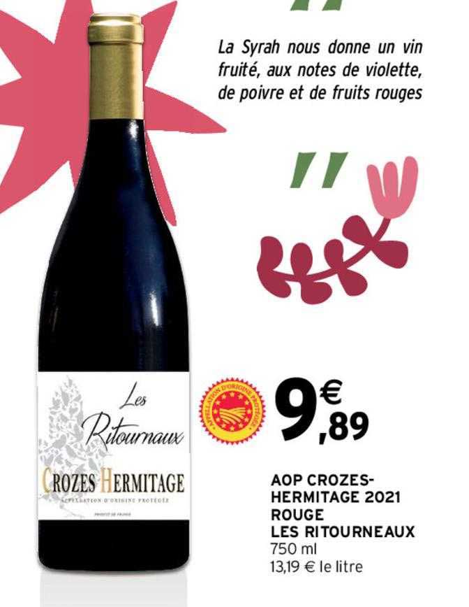 aop crozes-hermitage 2021 rouge les ritourneaux