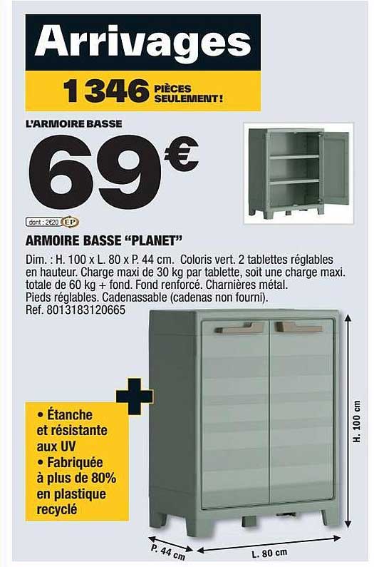 armoire basse "planet"