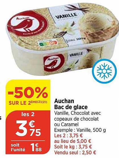 Auchan Bac De Glace