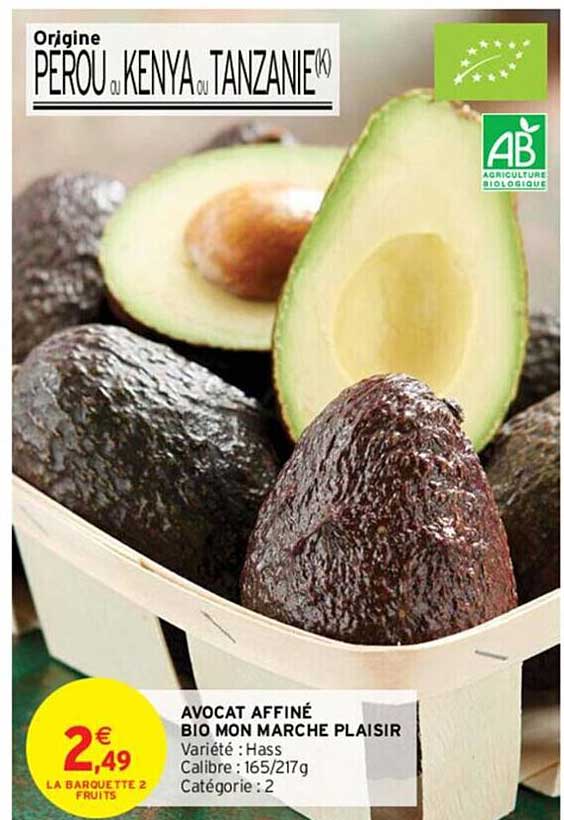 avocat affiné bio mon marché plaisir