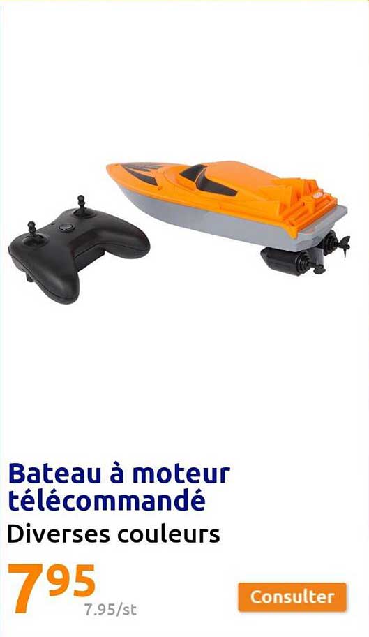 bateau à moteur télécommandé