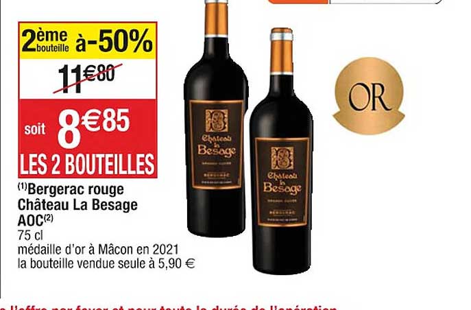 bergerac rouge château la besage aoc
