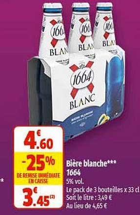 Bière Blanche 1664