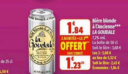 Bière Blonde à L'ancienne La Goudale