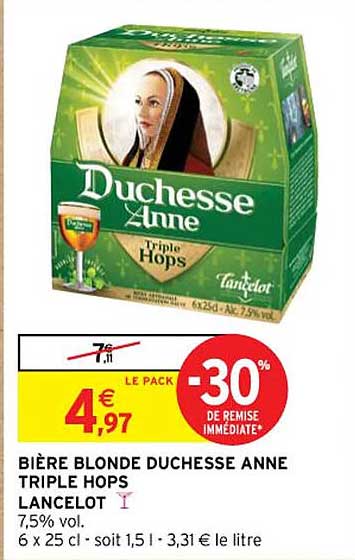 bière blonde duchesse anne triple hops lancelot
