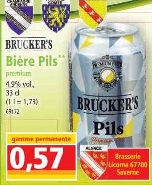 Bière Pils Premium Brucker's