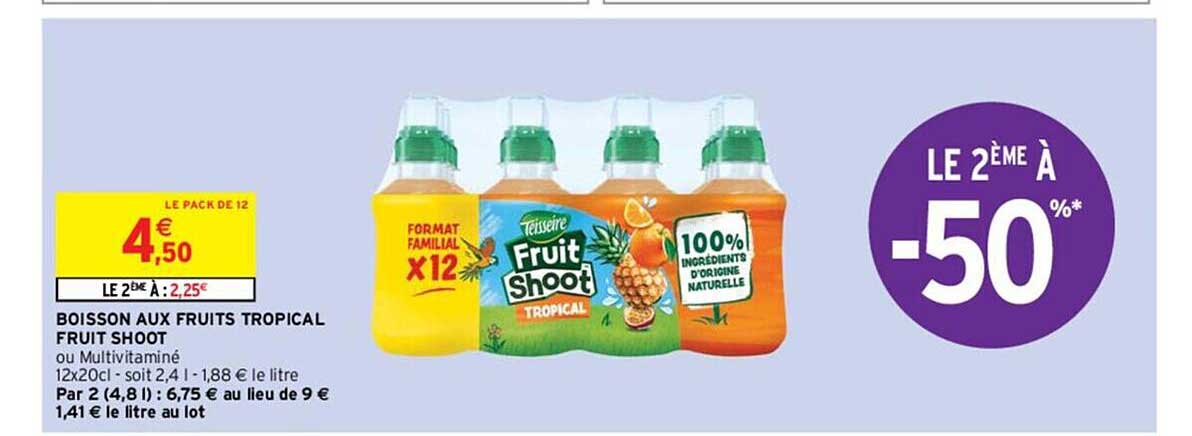Boisson Aux Fruits Tropical Fruit Shoot