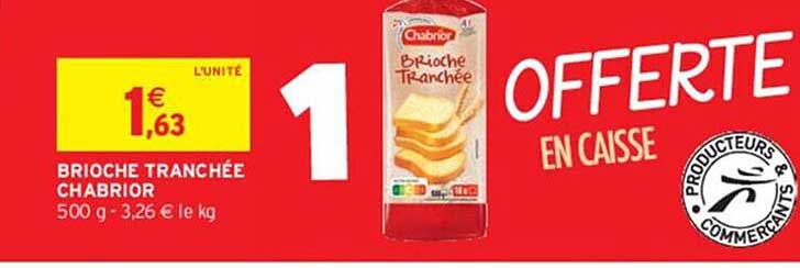 Brioche Tranchée Chabrior