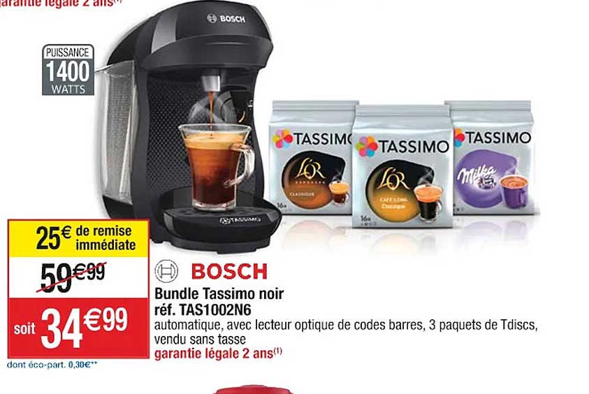 bundle tassimo noir bosch