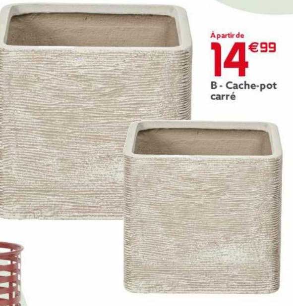 cache-pot carré