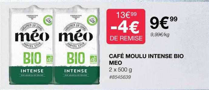 Café Moulu Intense Bio Méo