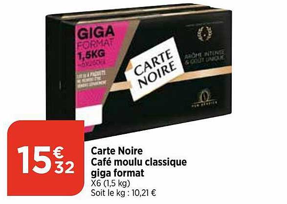 carte noire café moulu classique giga format