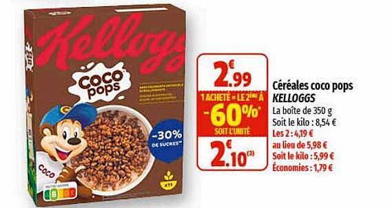 céréales coco pops kellogg's