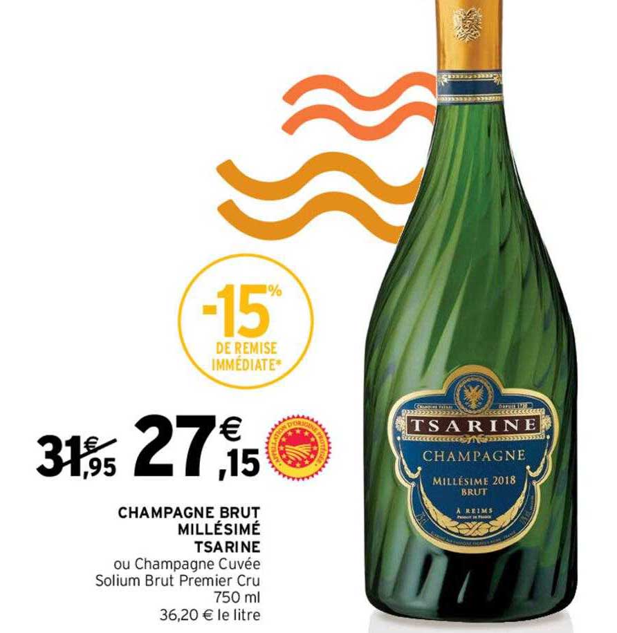 Champagne Brut Millésimé Tsarine