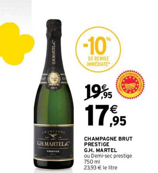 champagne brut prestige g.h. martel