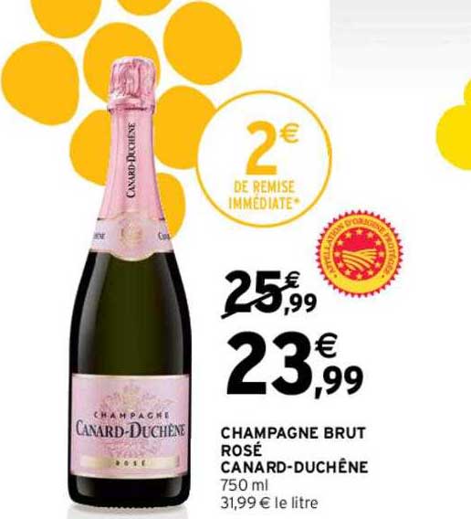 champagne brut rosé canard-duchêne