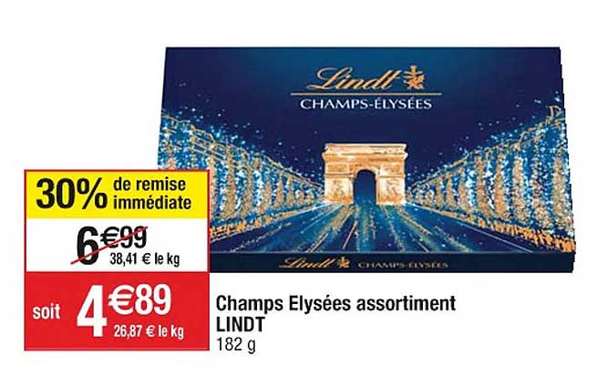 champs Élysées assortiment lindt