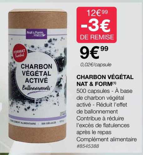 charbon végétal nat & form