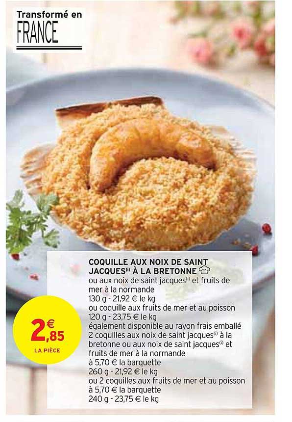 coquille aux noix de saint jacques à la bretonne