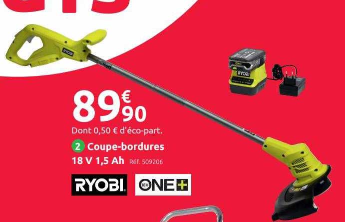 coupe-bordures 18v 1,5Ah ryobi