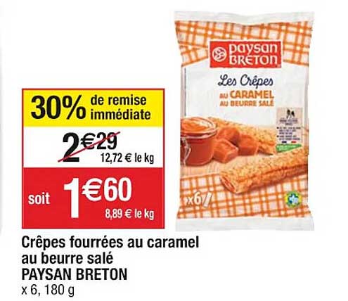 crêpes fourrées au caramel au beurre salé paysan breton