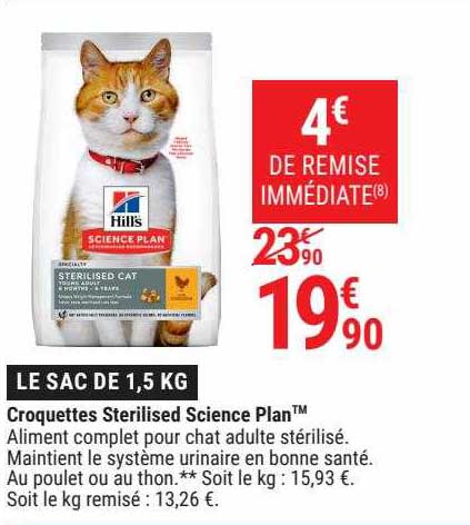 croquettes sterilised science plan