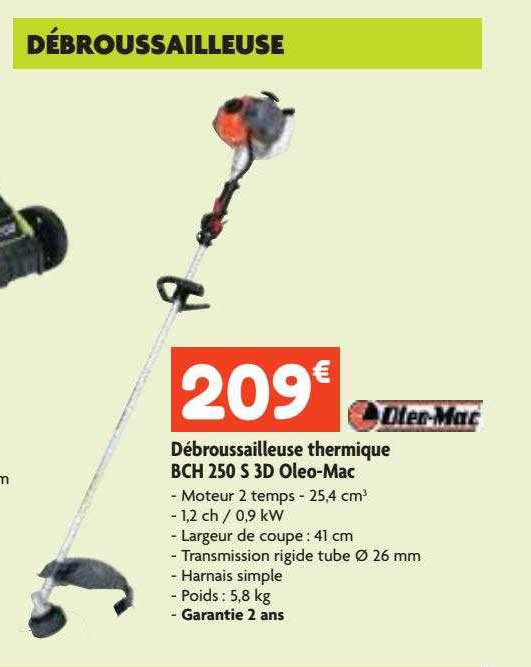 Débroussailleuse Thermique Bch 250 S 3d Oleo-mac