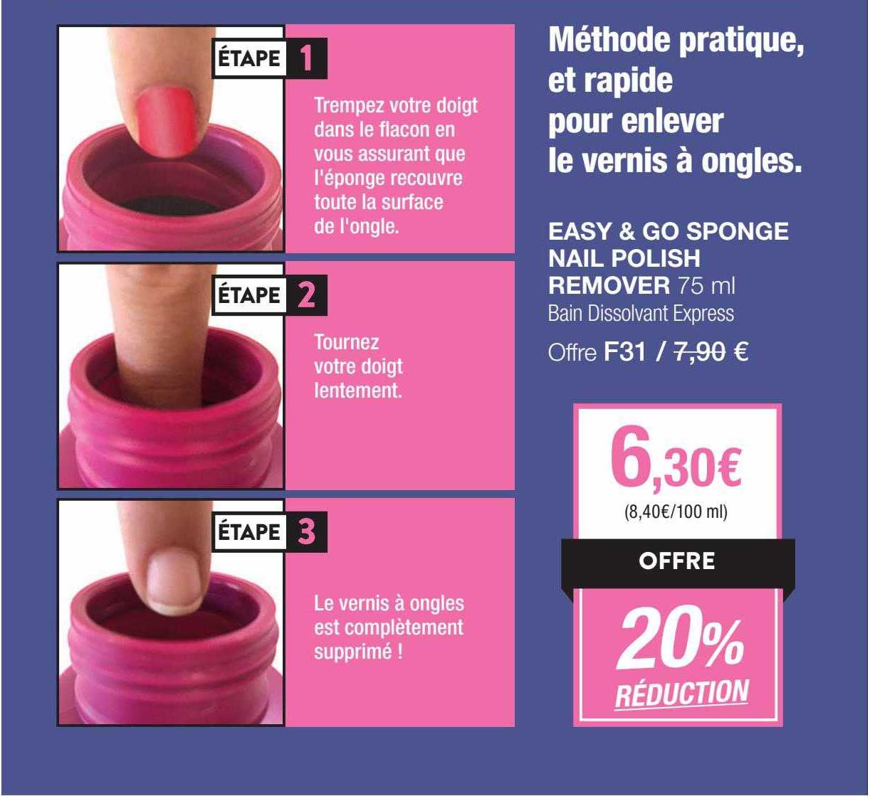 easy & go sponge nail polish remover