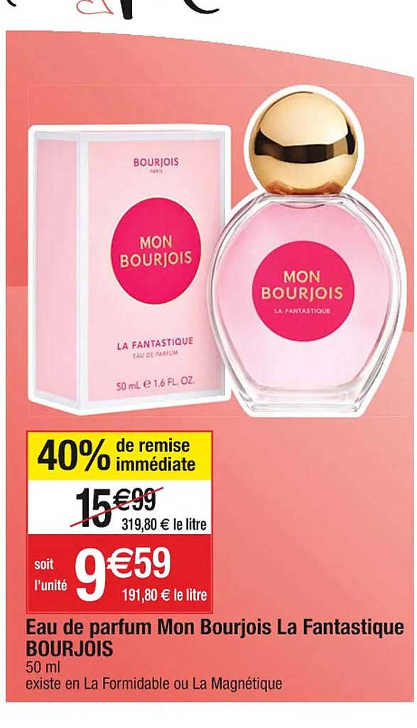 eau de parfum mon bourjois la fantastique bourjois