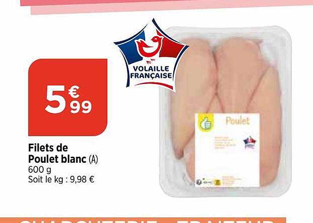 Filets De Poulet Blanc