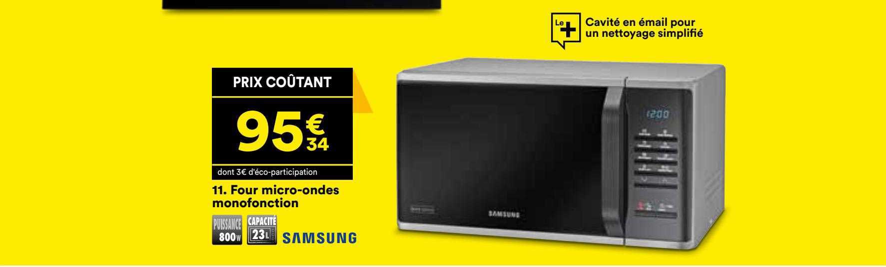 four micro-ondes monofonction samsung