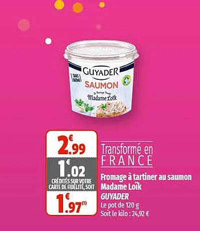 fromage à tartiner au saumon madame loïk guyader