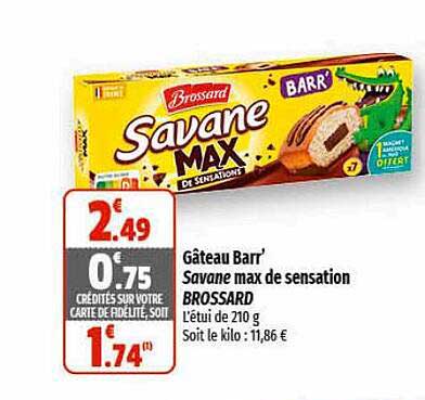 gâteau barr' savane max de sensation brossard
