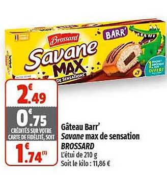 gâteau barr' savane max de sensation brossard