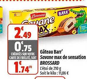 gâteau barr' savane max de sensation brossard