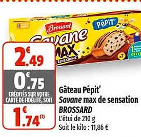 gâteau pépit' savane max de sensation brossard