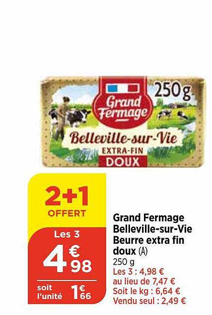 grand fermage belleville-sur-vie beurre extra fin doux