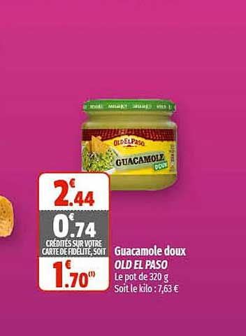 Guacamole Doux Old El Paso
