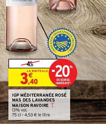 igp méditerranée rosé mas des lavandes maison ravoire