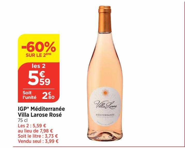 igp méditerranée villa larose rosé