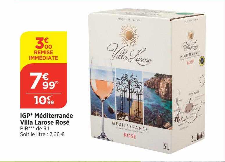 igp méditerranée villa larose rosé