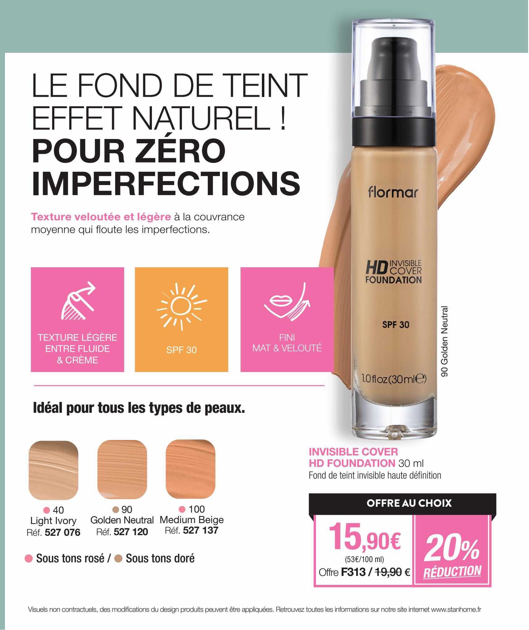 invisible cover hd foundation flormar
