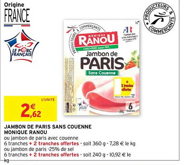 jambon de paris sans couenne monique ranou
